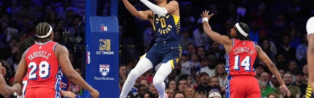 西卡27+7哈利伯顿14+10 残阵76人不敌步行者吞3连败