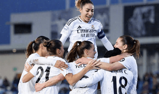 女足欧冠1/4决赛首回合：皇马、里昂胜出，巴萨、切尔西今晚出战