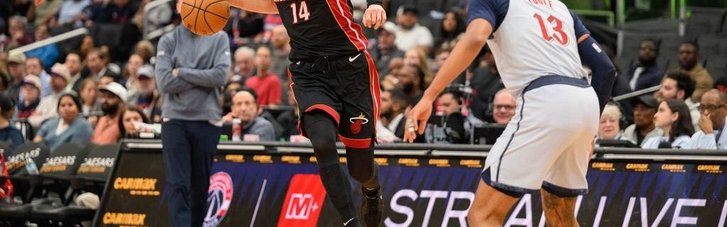 阿德巴约28+12希罗27+5 热火大胜奇才迎5连胜