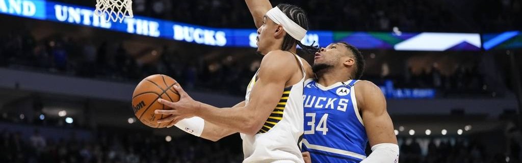 字母哥34+10+7哈利伯顿24+6+15 雄鹿胜步行者