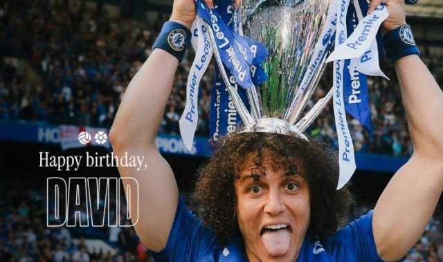 切尔西祝大卫-路易斯38岁生日快乐，球员为蓝军出战248场斩获6冠